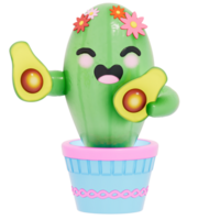 cinco de mayonaise, Mexicaans, Mexico, cactus, 3d, fase, mini fase, cinco, mayonaise, carnaval, karakter, maracas, piñata, festival, amusement, feest, latino, hoed, ornament, partij, nationaal, vakantie, cel png