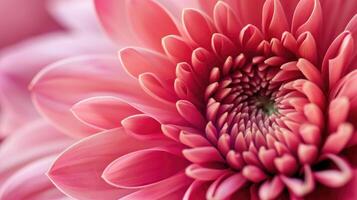 AI generated Mesmerizing close-up of a blossoming pink flower, a vibrant display of nature's beauty, Ai Generated. photo