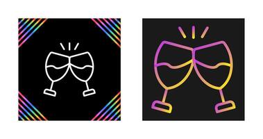 Champagne toast Vector Icon