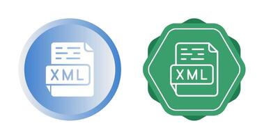 icono de vector xml