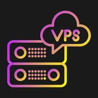 VPS Hosting Vector Icon