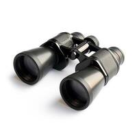 AI generated Pair of search and rescue binoculars isolated on white background, Ai Generated. photo