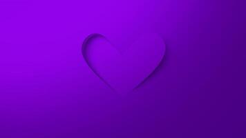 LOGO REVEAL 3D ROTATING PURPLE HEARTS SIMPLE ANIMATION video