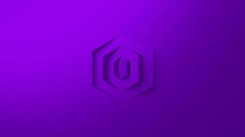 LOGO REVEAL 3D ROTATING PURPLE HEXAGONS SIMPLE ANIMATION video