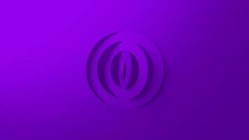 LOGO REVEAL 3D ROTATING PURPLE CIRCLES SIMPLE ANIMATION video