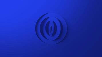 LOGO REVEAL 3D ROTATING BLUE CIRCLES SIMPLE ANIMATION video