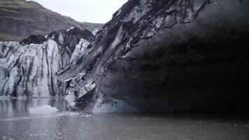 fusion glaciers. global échauffement. glace. glacier. écologie. glaciers de Islande. video