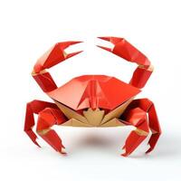 AI generated Colorful Origami crab, Unique Paper Polygon Artwork, Ideal Pet Concept, Ai Generated photo