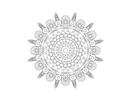 Mandala. Decorative element, flower, ornament. Vector illustration.