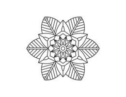 Mandala. Decorative element, flower, ornament. Vector illustration.