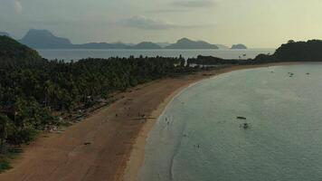 aereo Visualizza di nacpan spiaggia video