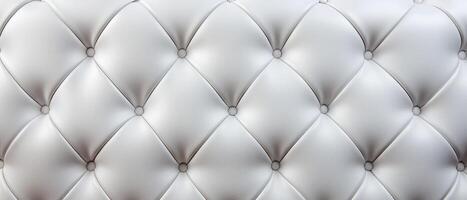 AI generated Abstract retro vintage sofa leather textile fabric texture background in bright white, Ai Generated. photo