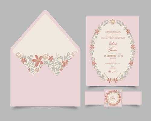 Wedding Invitation Envelope Vector Art, Icons, and Graphics for Free
