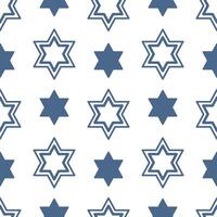 Seamless star of david pattern. Israeli culture, Passover. Holiday ornament for packaging, background, textile, wrapping paper vector