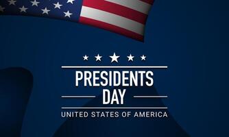 Presidents Day Background Design. vector