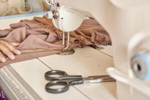 Sewing process view photo