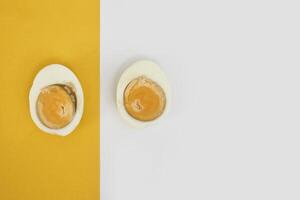 Hard boiled eggs photo