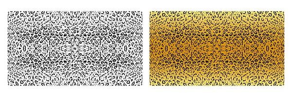 Seamless leopard skin abstract pattern. Black and white and colour leopard pattern print design. Safari animal fabric motif for fashion vector