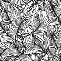 Palm leaf seamless pattern. Tropical leaf pattern background vector