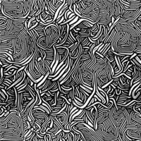 A doodle abstract pattern. Irregular scribble line art pattern vector