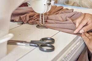 Sewing process view photo