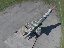 Rusia, krasnodar 2021. Monumento a el combatiente aeronave foto