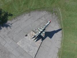 Rusia, krasnodar 2021. Monumento a el combatiente aeronave foto