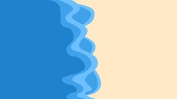 abstract background waves on the beach vector