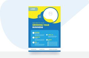 Marketing flyer business brochure design agency banner template vector