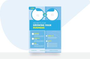 Marketing flyer business brochure design agency banner template vector