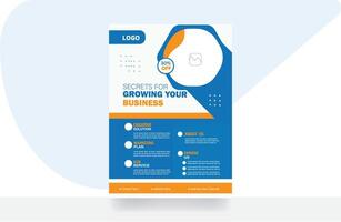 Corporate business flyer brochure design backgrounds template vector