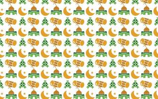 seamless pattern aidil fitri 1445 hijriah to celebrate Eid al-Fitr can be used as a book cover, congratulatory cover or wallpaper vector