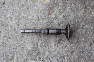 The valve of the engine. Engine part, intake exhaust valve photo