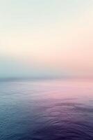 AI generated Soft gradients and subtle hues evoke a tranquil sense of space photo