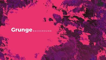 Magenta and Purple Wavy Lines Grunge Background vector