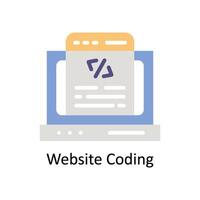 website Coding vector Flat icon style illustration. EPS 10 File