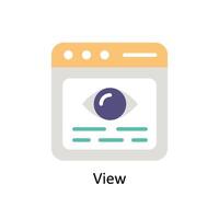 View vector Flat icon style illustration. EPS 10 File