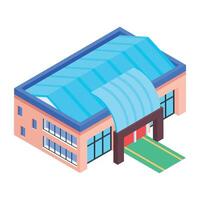 Urban Architectures Isometric Icon vector