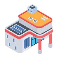 Urban Architectures Isometric Icon vector