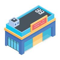 Urban Architectures Isometric Icon vector