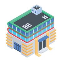 Urban Architectures Isometric Icon vector