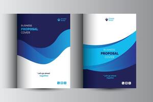 Corporate Business Proposal Cover Design Template Concepts Adept for multipurpose Projects vector