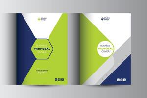 Corporate Business Proposal Cover Design Template Concepts Adept for multipurpose Projects vector