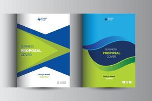 Corporate Business Proposal Cover Design Template Concepts Adept for multipurpose Projects vector