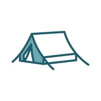 camping tent icon vector design template simple and clean