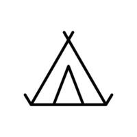 camping tent icon vector design template simple and clean