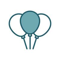 balloons icon vector design template simple and clean