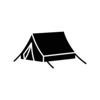 camping tent icon vector design template simple and clean