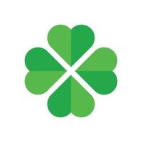 4 leaf clover icon vector design template simple and clean