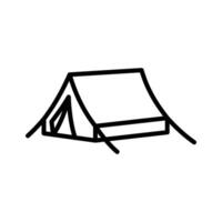 camping tent icon vector design template simple and clean